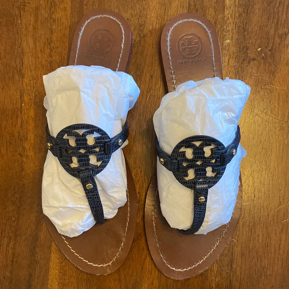 Tory Burch- Mini Miller Sandals- black- size 9